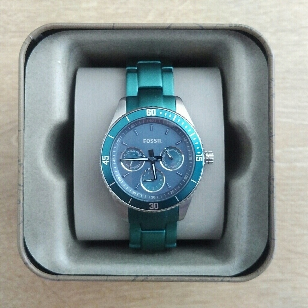 Fossil Teal Stainless Watch